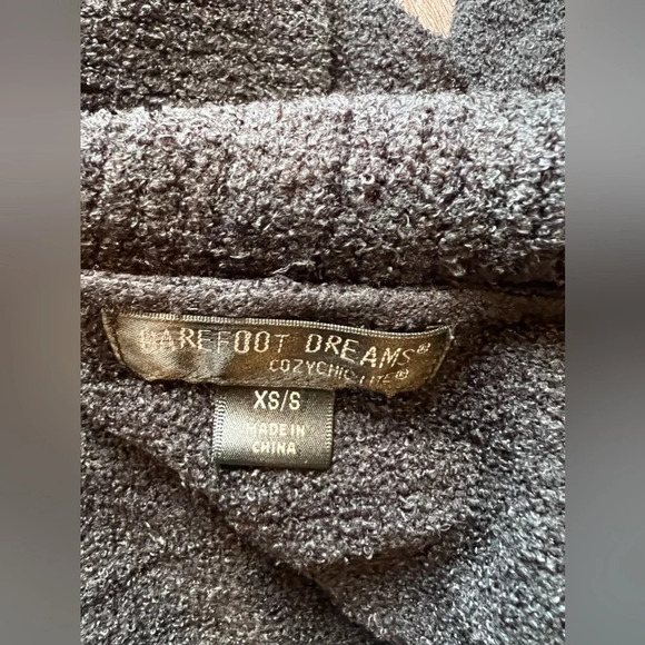 Barefoot Dreams Womens CardiganCozyChic Lite Circle Black Size XS/S - Picture 10 of 14